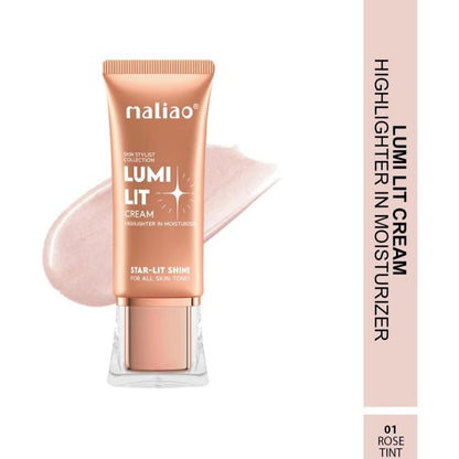 Maliao Lumi Lit Cream Highlighter and Moisturizer - Star Lit Shine for Radiant Glow
