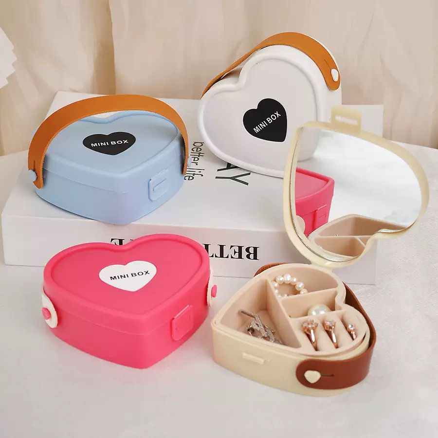Heart Shape Mini Jewellery Multi Purpose Box