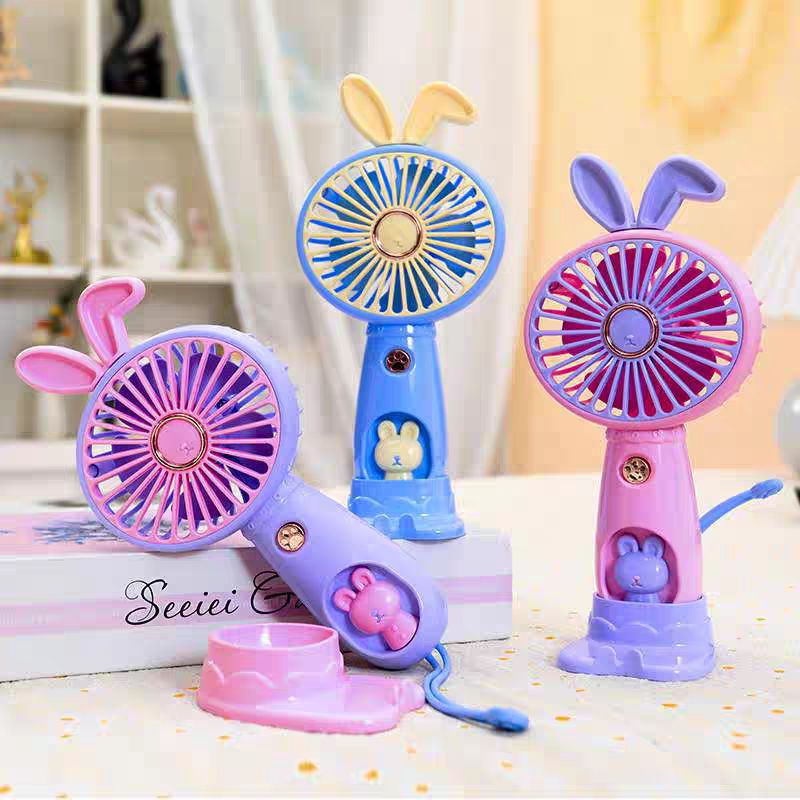 Portable Rechargeable Mini Handy Rabbit Style Fan