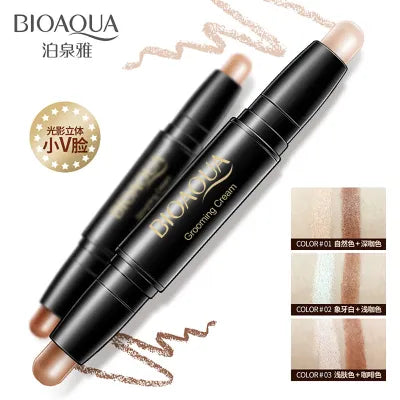 BIOAOUA Brightening Face Stick Double-headed Repair Stick Concealer Light Shadow