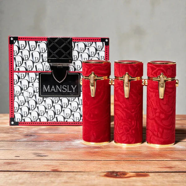 Mansly Velvet High Quality Fancy 3Pcs Matte Lipsticks
