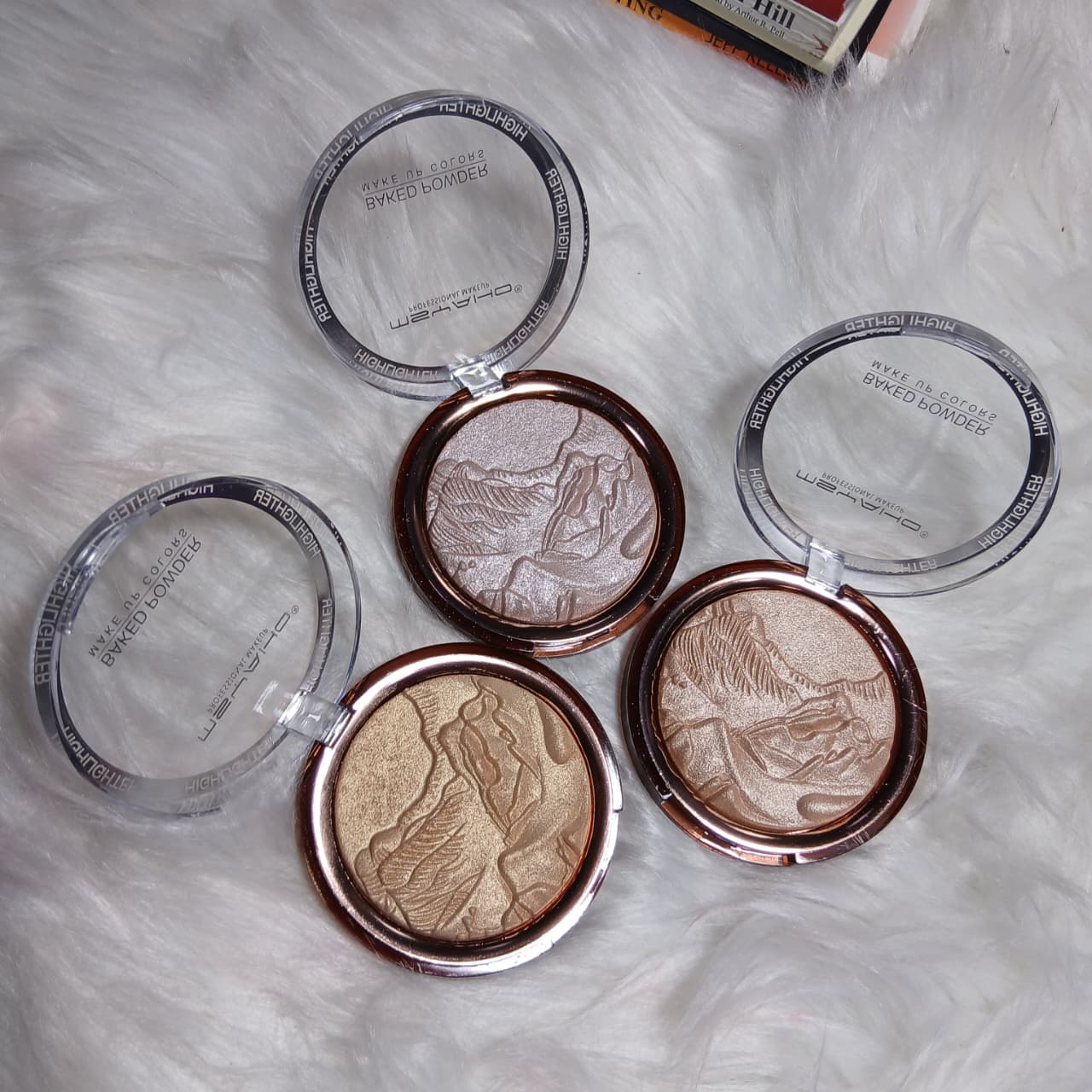 Baked Glow Highlighter Blush Powder Palette