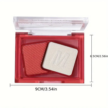 Miss Lara Two Tone Dual Color Combination Blusher Highlighter Palette