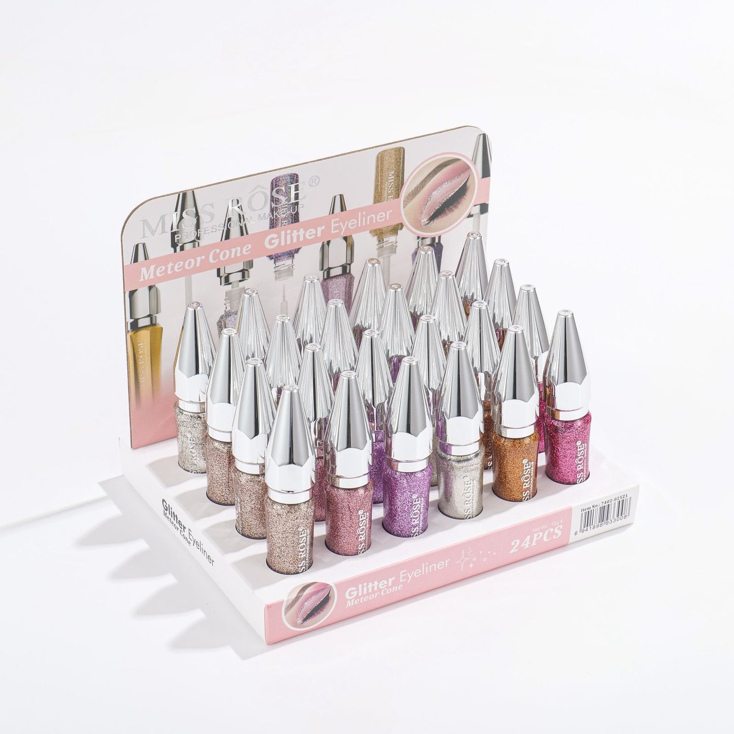 Miss Rose Glitter Eyeliner Pack of 8