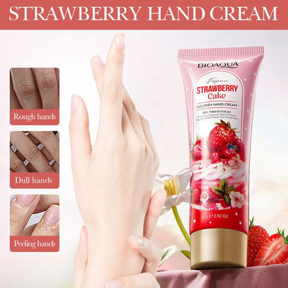 Bioaqua Fragrance Strawberry Cake Nourishing Hand Cream 80g