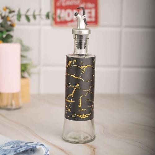 Multipurpose Marble Print Oil And Vinegar Dispenser Bottle 300ml