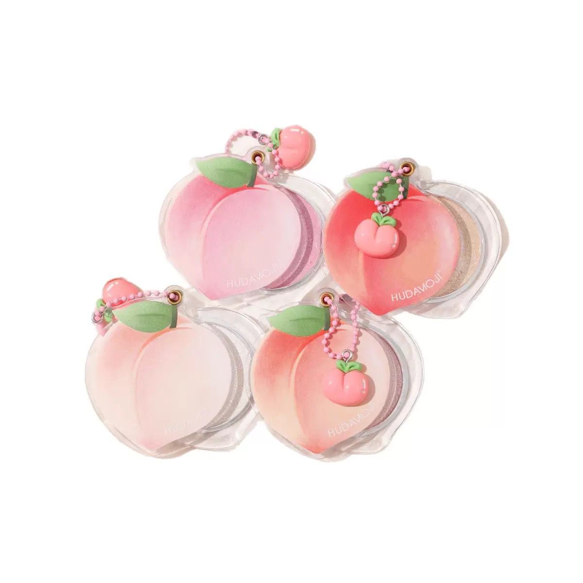 Hudamoji Peach Highlighter Keychain