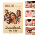 URATM Beauty Color Bomb 43 Color Eyeshadow Highlighter Blush Contour Makeup Kit