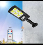 Outdoor LED Solar Street Light With Motion Sensor 12 Cob Bulb Waterproof