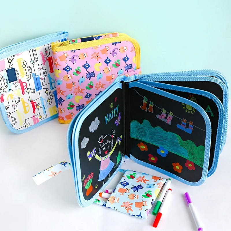 Portable Reusable Coloring Book Graffiti Drawing Board Sketch Book 62321