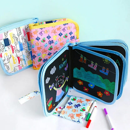 Portable Reusable Coloring Book Graffiti Drawing Board Sketch Book 62321