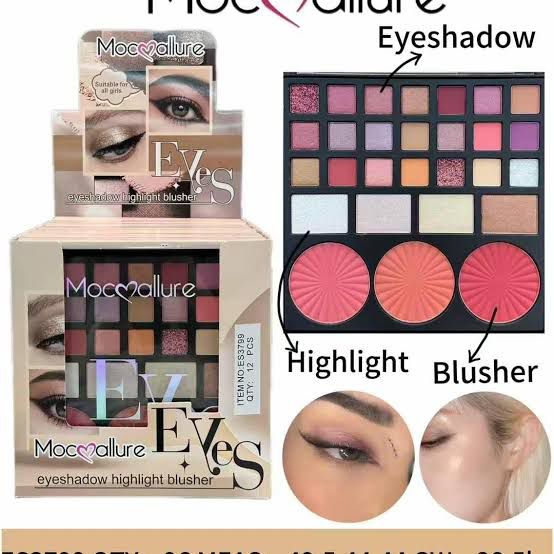 Mocallure All in One Palette Eye Shadow, Blush & Highlighter Kit