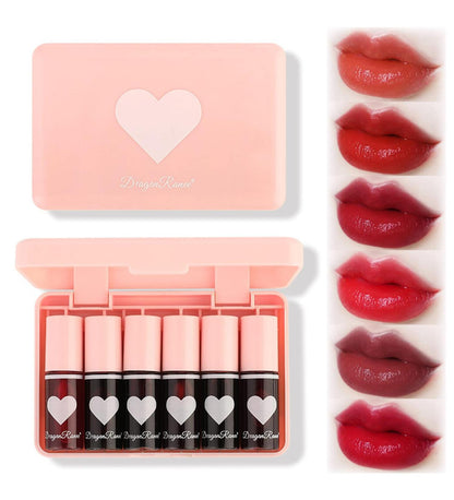 Dragon Ranee Heart Mini Lip Tint 6Pcs Set