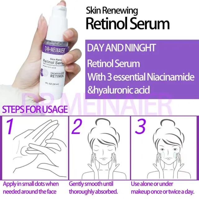 Dr Meinaier Retinol Serum Day And Night With Hyaluronic Acid Niacinamide