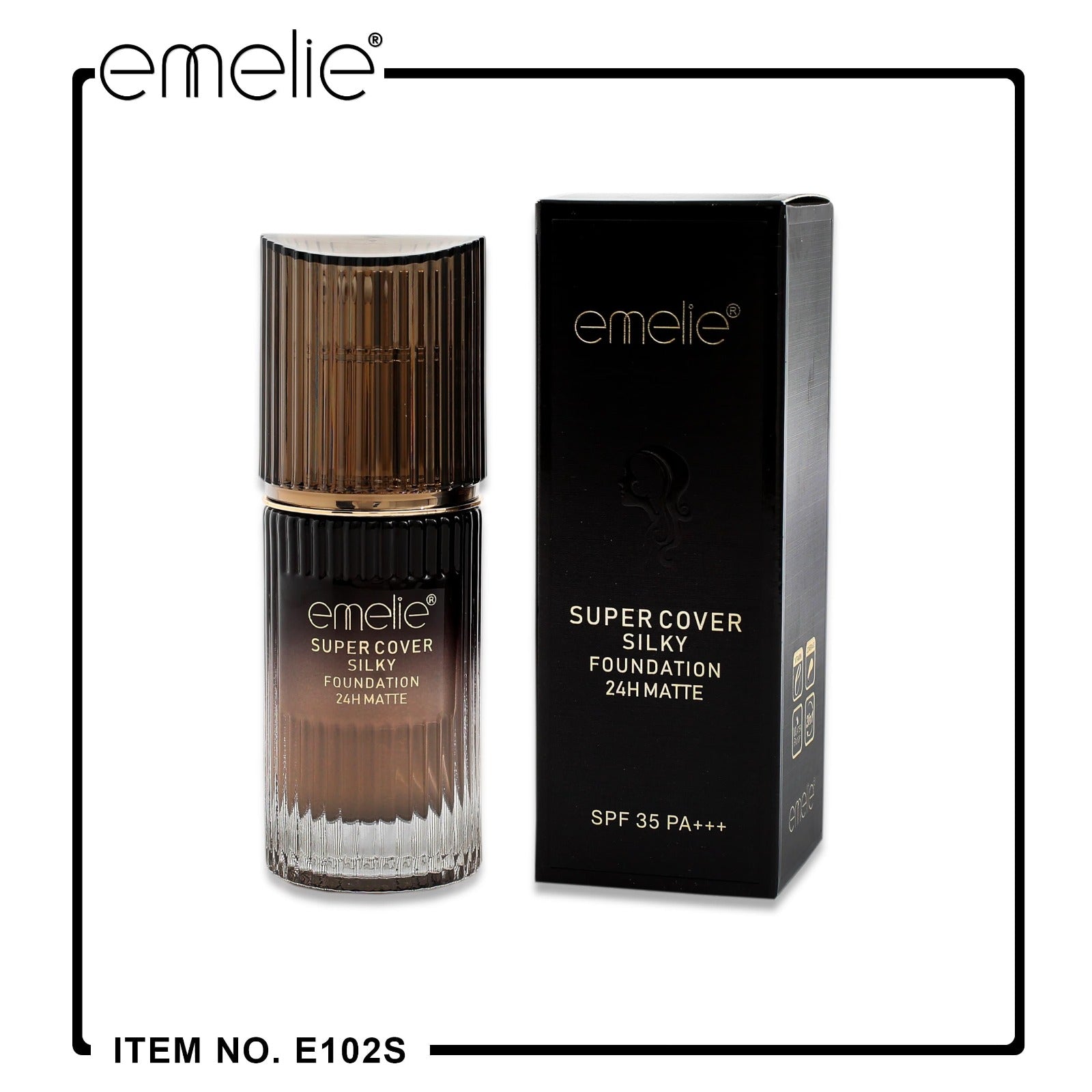 Emelie Super Cover Silky Foundation 24H Matte 40ml