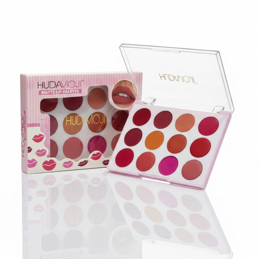 Hudamoji 12 in 1 Matte Lip Cream Palette
