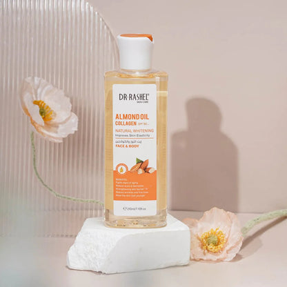 Dr RASHEL Face & Body Almond Oil Collagen SPF50+ Natural Whitening Improves Skin Elasticity