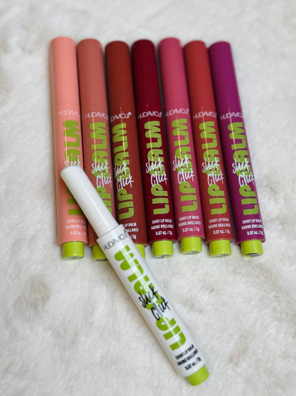 Hudamoji Stick Click Lip Balm Pack of 8