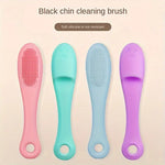 Soft Silicone Bristles Nose Pore Massager Nose Scrubbing Facial Cleaning Brush