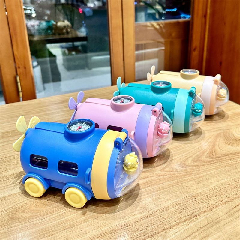 Underwater Adventure Flask Water Bottle With Straw Cartoon Water Bottle For Kids 550ml (3660)