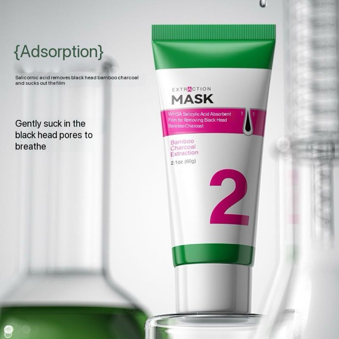 WHSA Salicylic Acid Blackhead Removal Pore Reduction Combination Skin Care Set