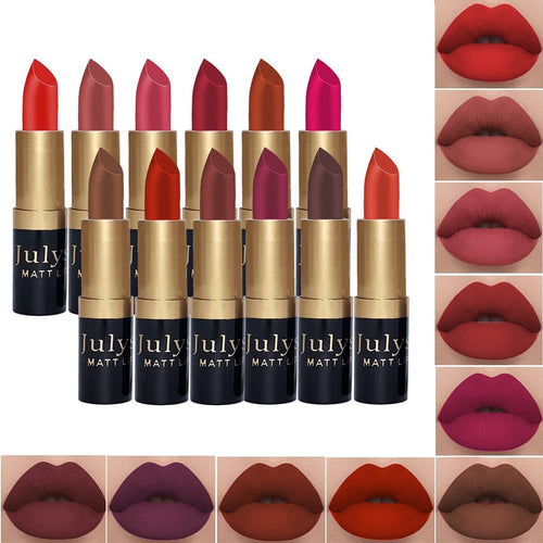 JulyStar Matte Lipstick Box Set of 12Pcs