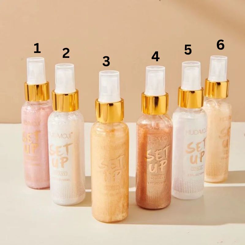 Hudamoji Shine Gold Glow Highlight Spray 6Pcs Set