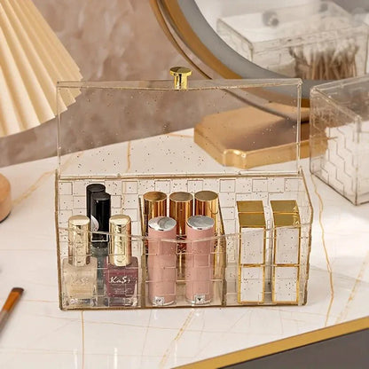 Multipurpose Luxury Acrylic Dustproof Makeup Cosmetic Organizer