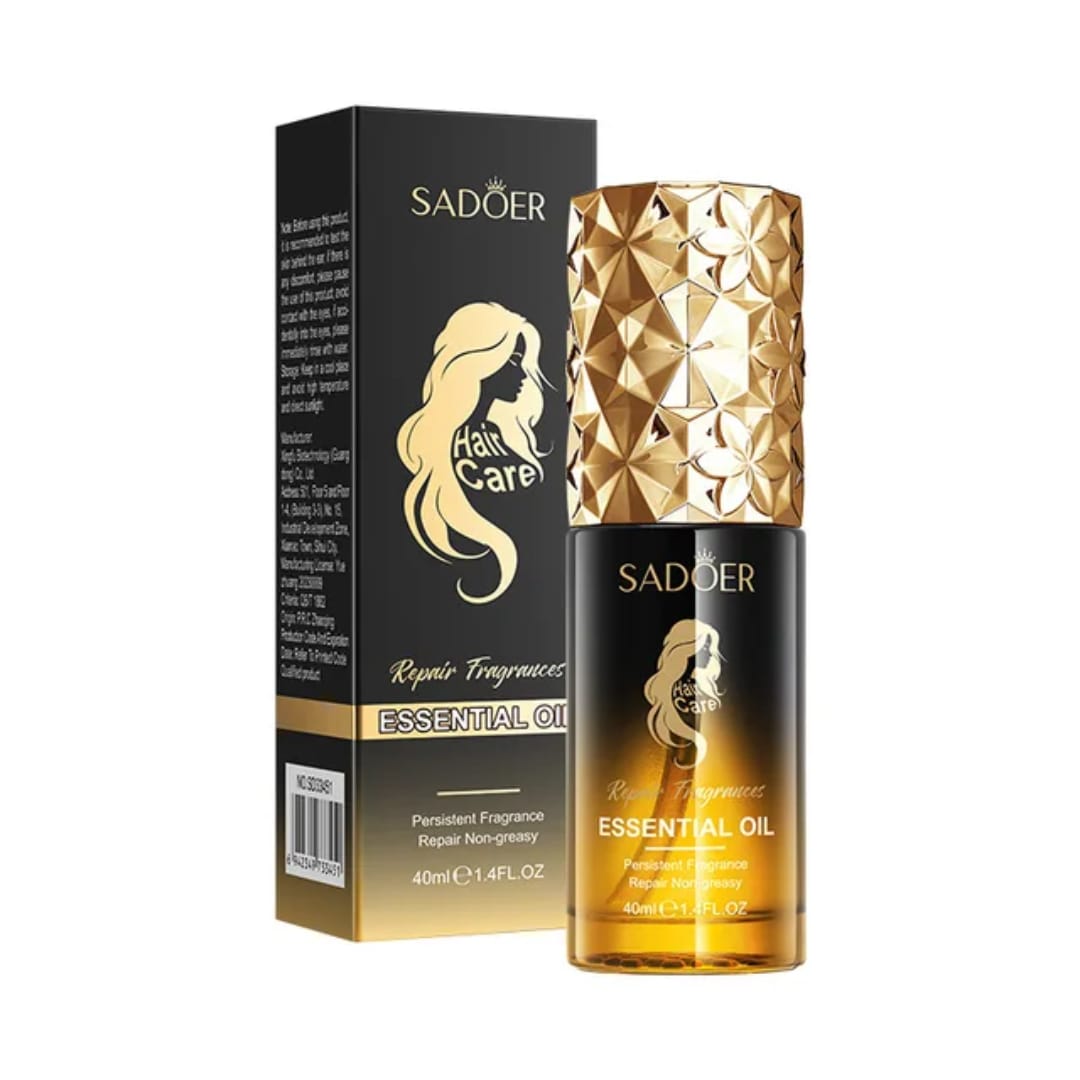 Sadoer Organic Keratin Anti Frizz Hair Serum Non Greasy Moisturizing Essential Oil for Damaged Hair