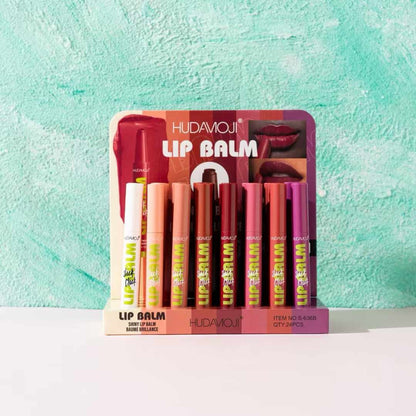 Hudamoji Stick Click Lip Balm Pack of 8