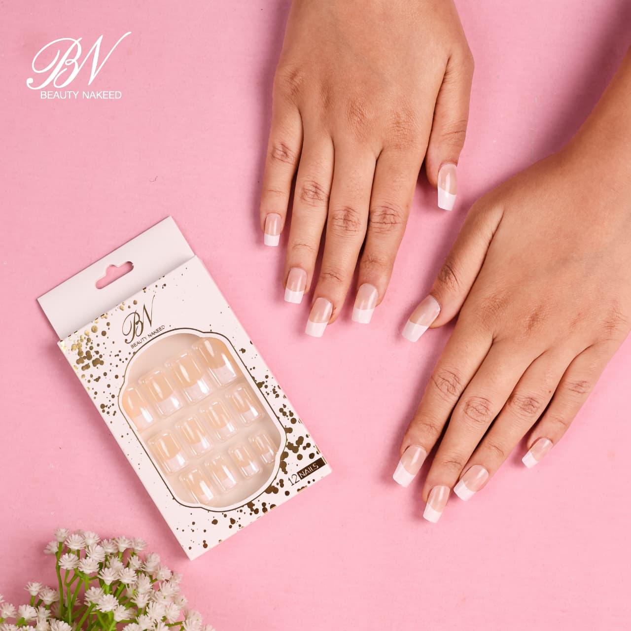 BN French Style Artificial Nail Pack of 3