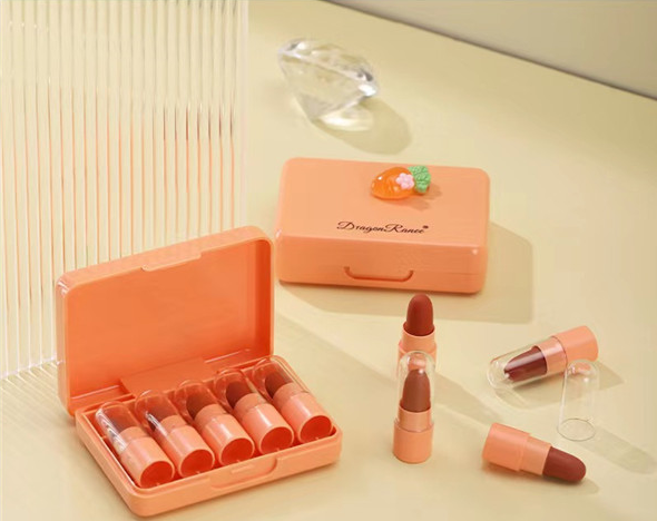 Dragon Ranee Carrot Mini Lipstick 5Pcs Set