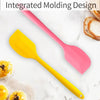 Silicone Scraper Spoon Cut Spatula Heat Resistant Non-Stick Flexible Rubber