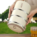 Stainless Steel Portable Lucky Lunch Box Thermal Insulation Container