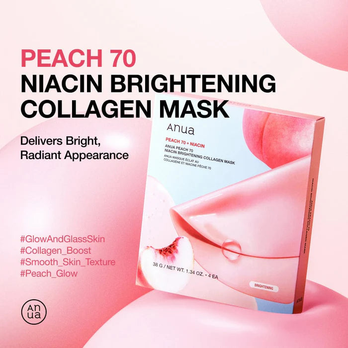 Anua Peach 70+ Niacin Brightening Collagen Mask 38g