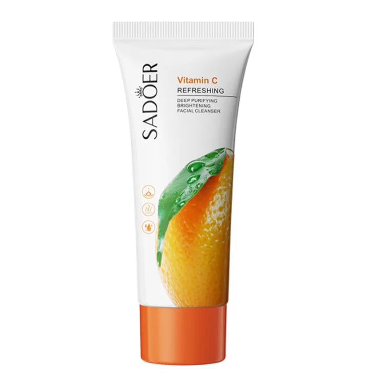 SADOER Vitamin C Facial Cleanser Deep Purifying Moisturizing Refreshing 100g