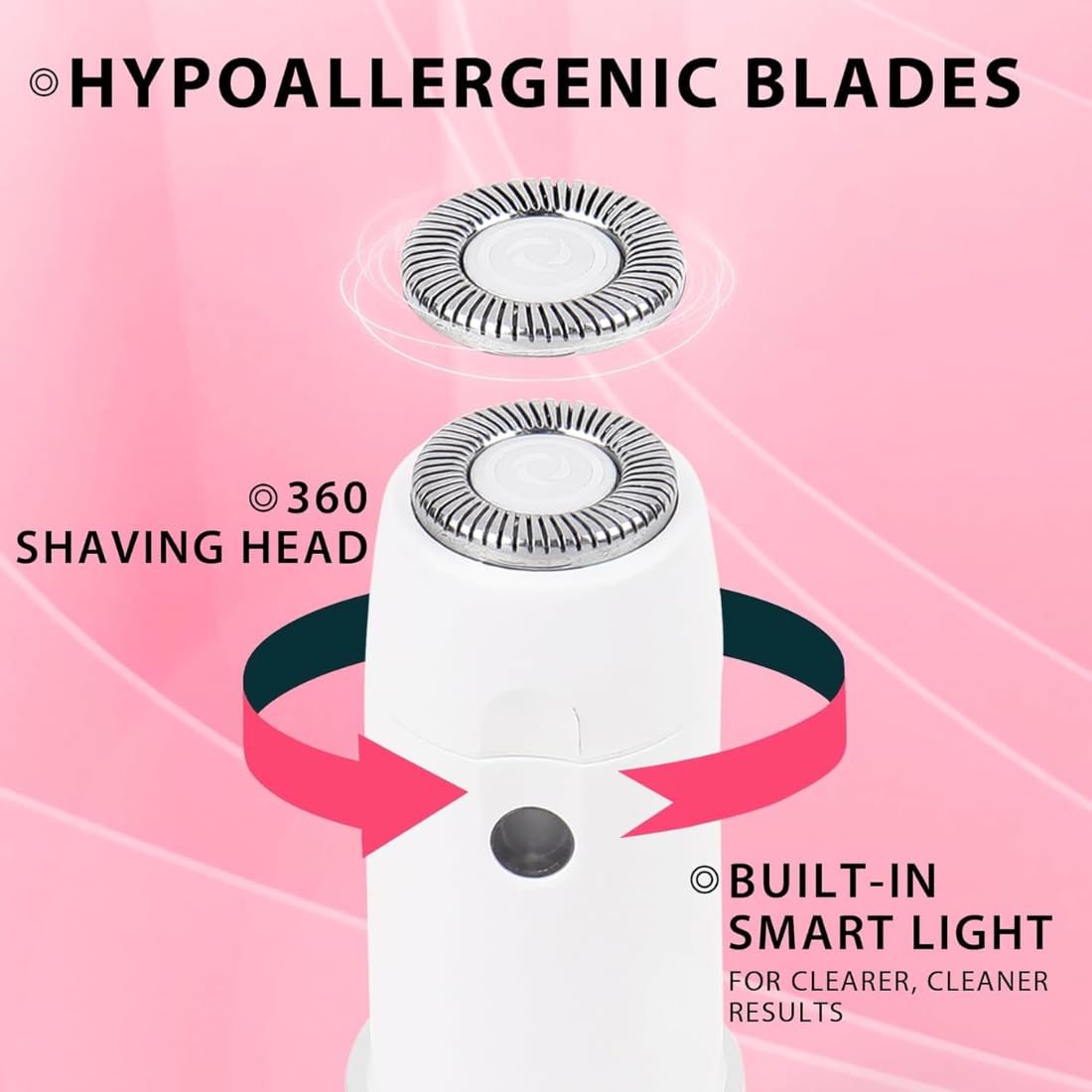 Rechargeable Flawless Hair Removal Machine Painless Facial For Face Chin Cheek Eyebrow Upper Lip Hair Removal Trimmer Shaver For Women