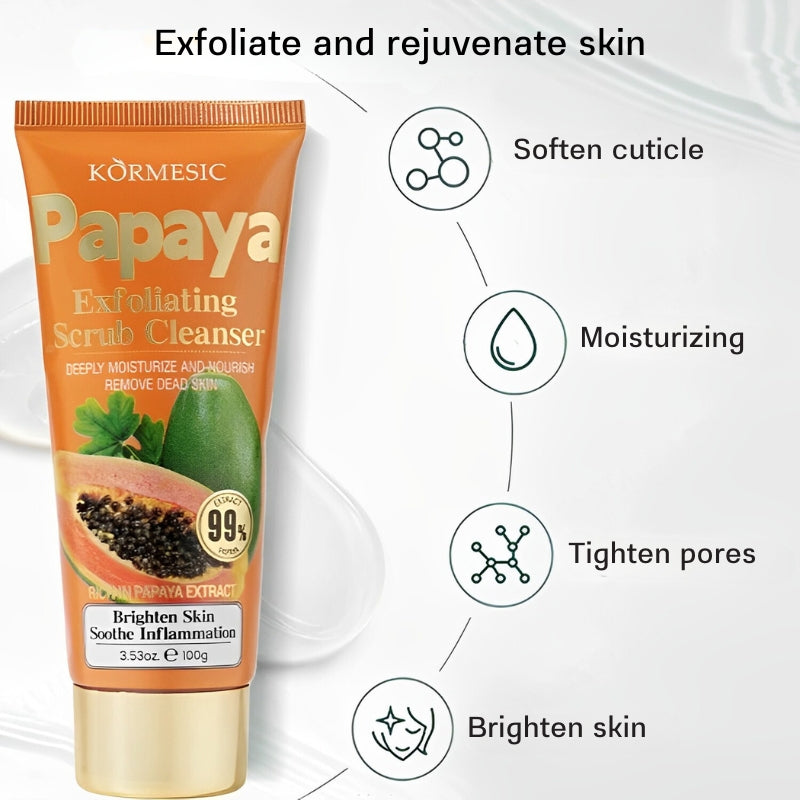 KORMESIC Papaya Exfoliating Scrub Cleanser 100g