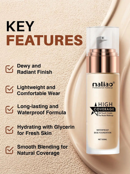 Maliao High Coverage Waterproof Base Foundation - Flawless All-Day Wear