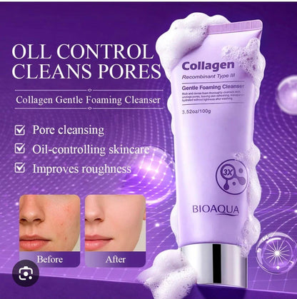 Bioaqua Recombinant Type III Collagen Gentle Foaming Cleanser 100g