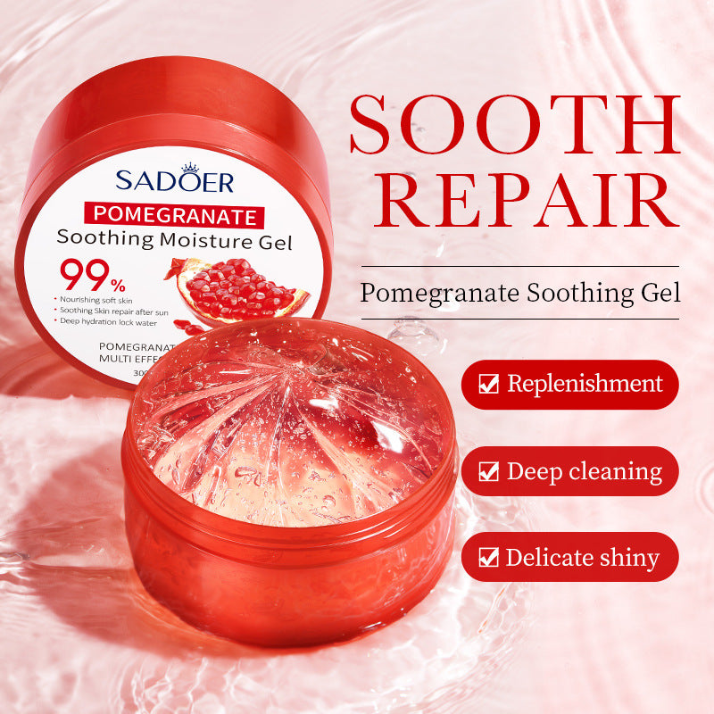 SADOER Pomegranate Fresh Brightening Soothing Moisture Gel Hydrating Nourishing Moisturizing Gel 300g