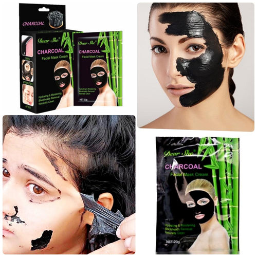 Dear She Charcoal Peel Off Nose And Facial Mask 10 Sachet in Box