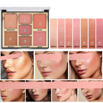 Miss Rose 7 Colors Blush Bright Shimmer Powder Professional Facial Highlight Palette