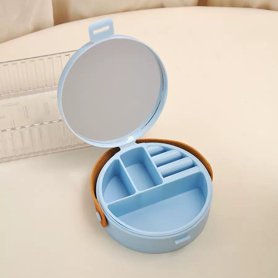 Circle Shape Mini Jewellery Multi Purpose Box