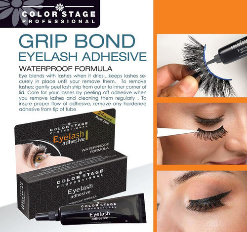Color Stage Eyelash Gum Adhesive 24-Hour Super Hold Waterproof Formula (White Color)