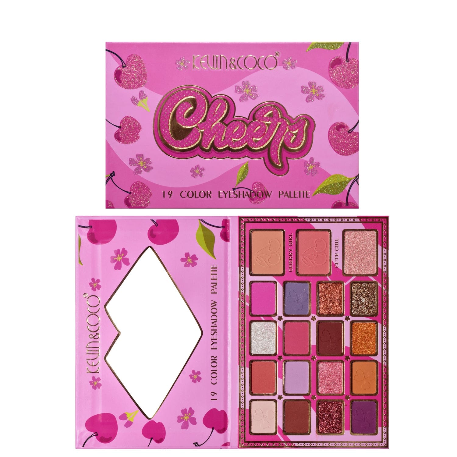 KEVIN & COCO Cheers 19-Color Makeup Eyeshadow Palette