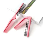 2in1 Double Head Foldable Pocket Hair Comb Brush