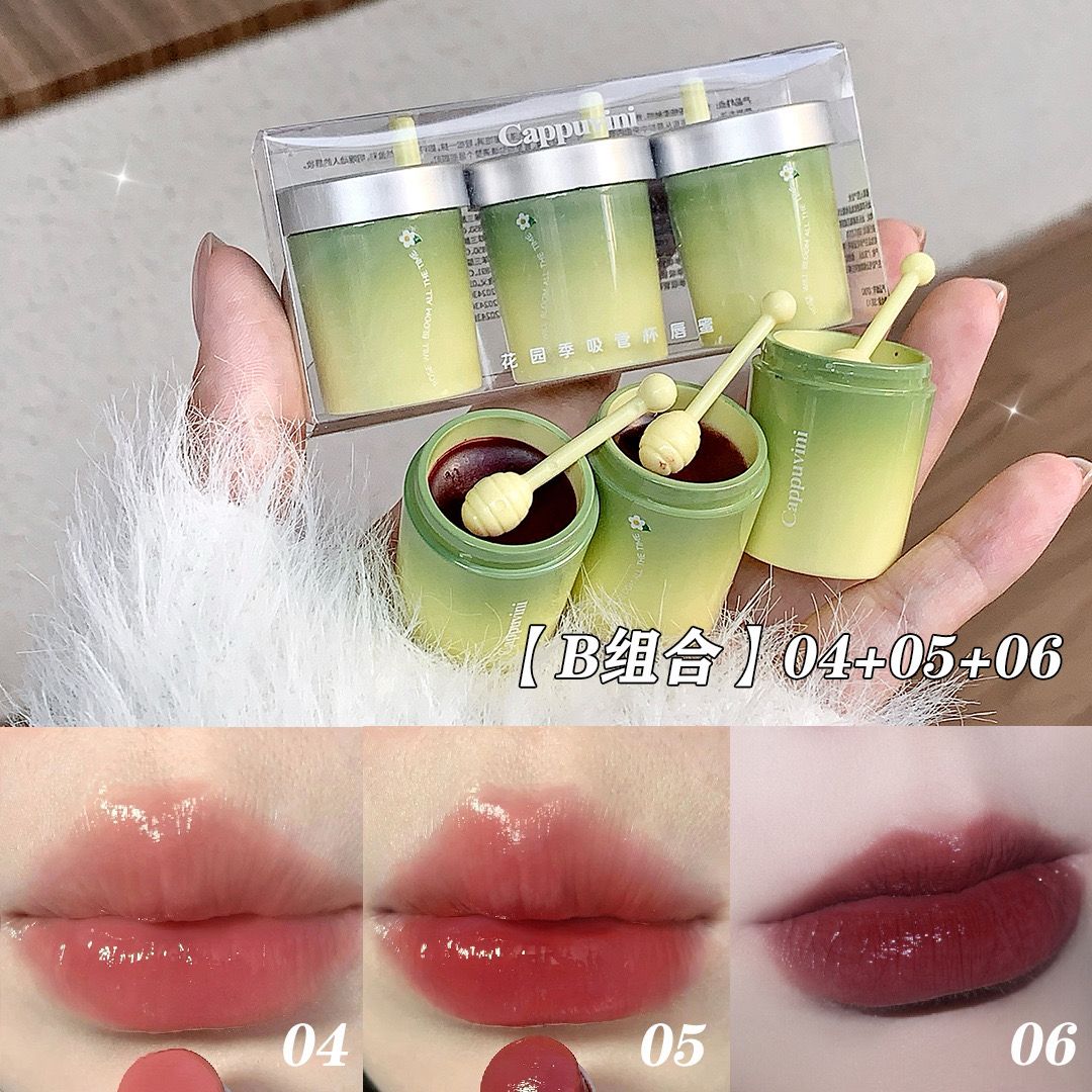 Cappuvini Mug Lip Gloss 3Pcs Set