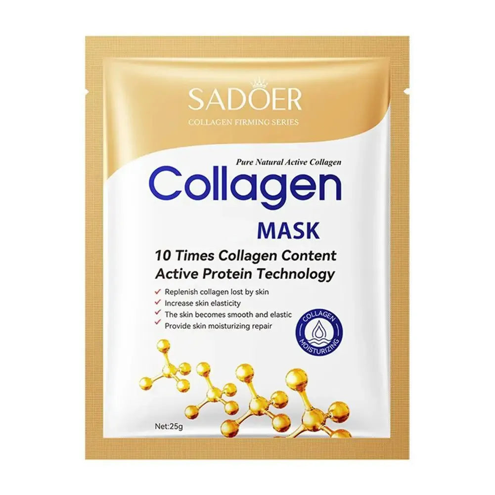 Sadoer Collagen Firming Series Pure Natural Active Collagen Facial Mask Anti-Aging Sheet Face Mask