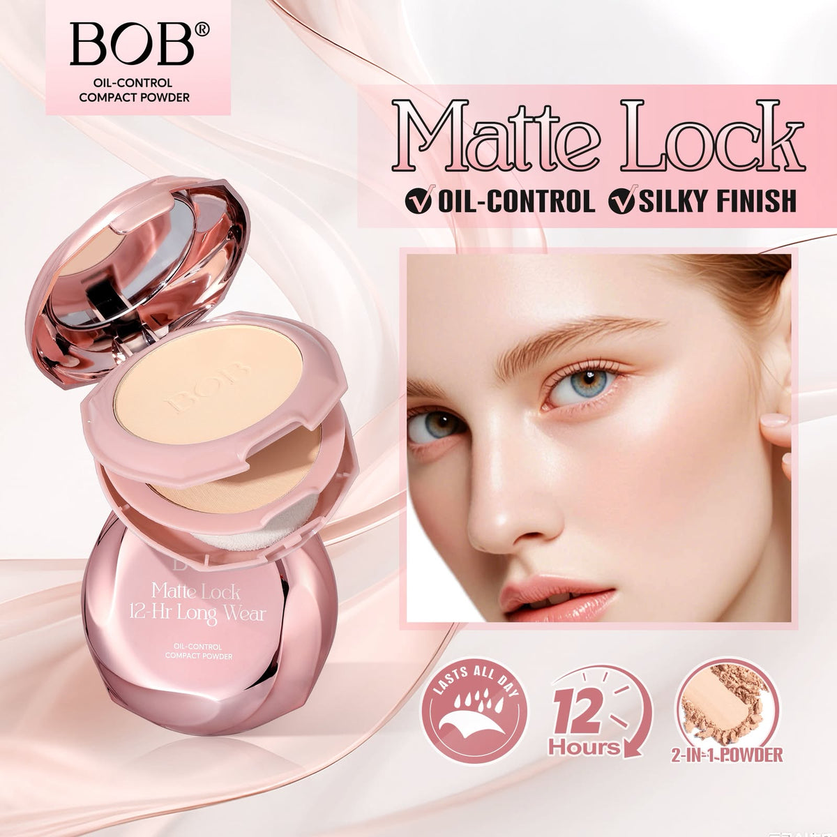 BOB Soft-Focus Oil Control Compact Powder